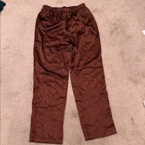 Women's satin Brown Pants